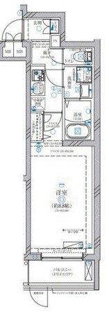 ディアレイシャス溝の口の物件間取画像